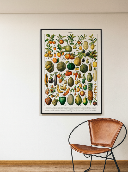 Quadro Fruits White tamanho A0 pronta Entrega
