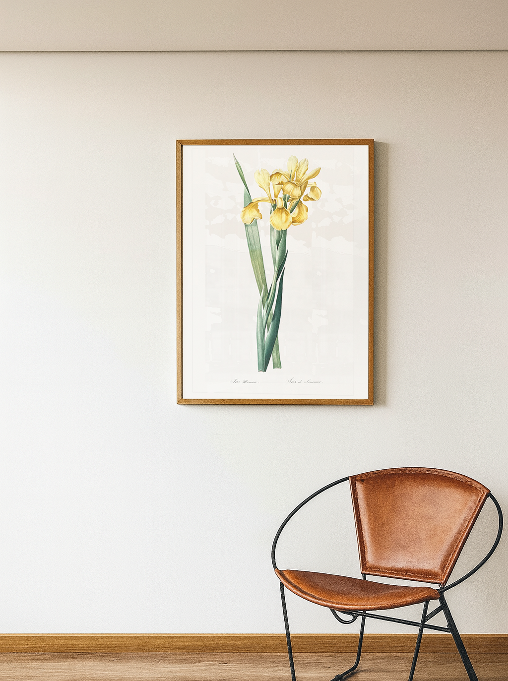 Quadro Iris Amarela Tamanho A1 Pronta Entrega