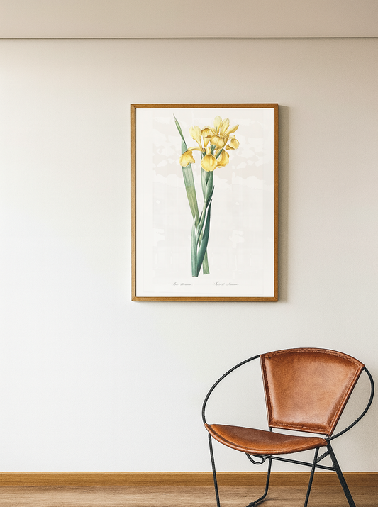Quadro Iris Amarela Tamanho A1 Pronta Entrega