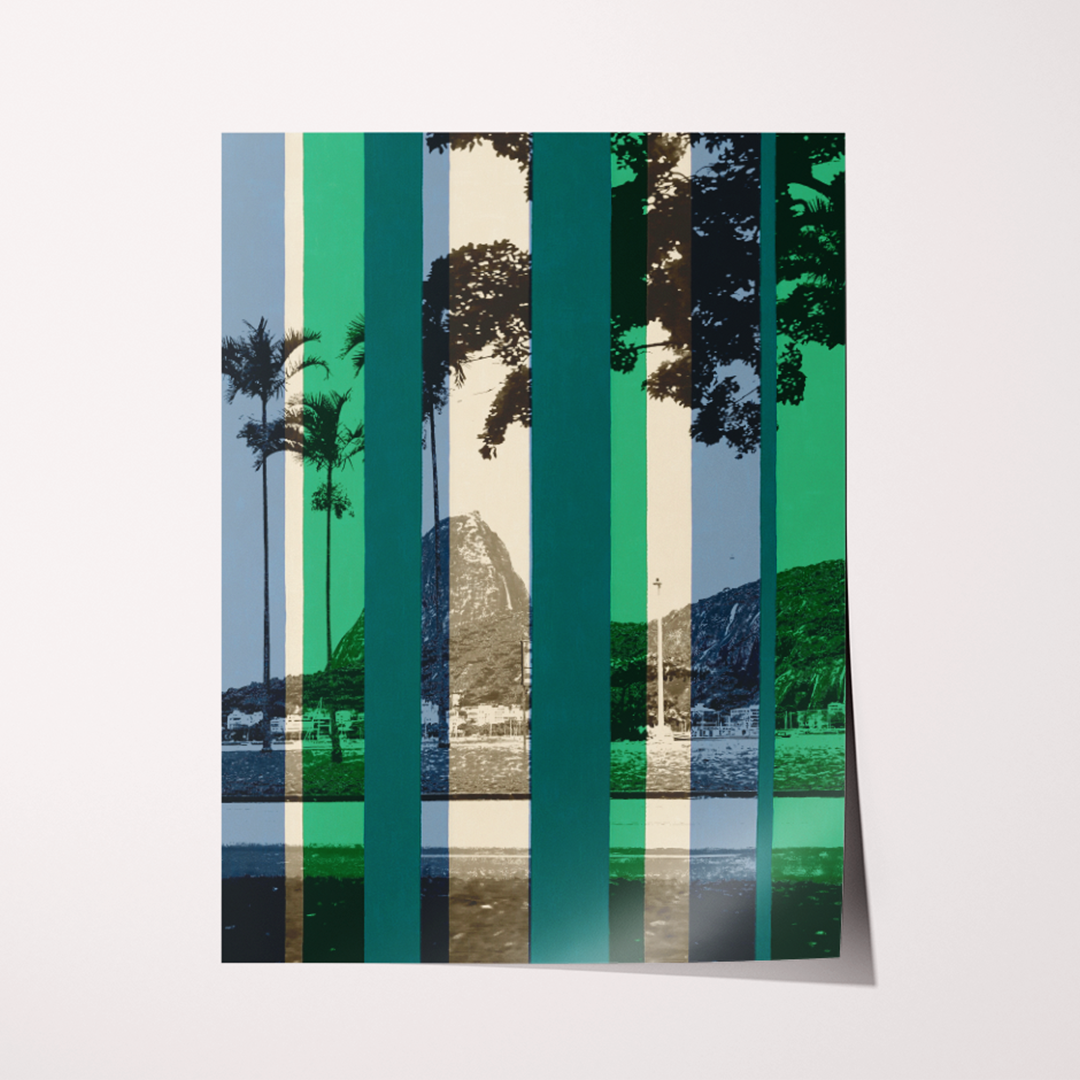 Quadro RIO - Entre Listras II por Larissa Heitmann Tiragem Limitada