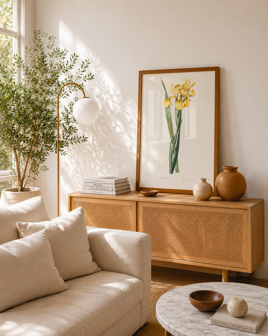 Quadro Iris Amarela Tamanho A1 Pronta Entrega