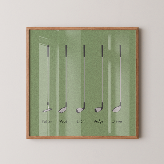 Quadro Tacos de Golfe - Golf Clubs I