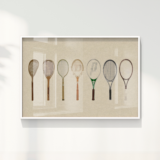 Quadro Raquetes Tamanho A0 Pronta Entrega moldura filete Premium