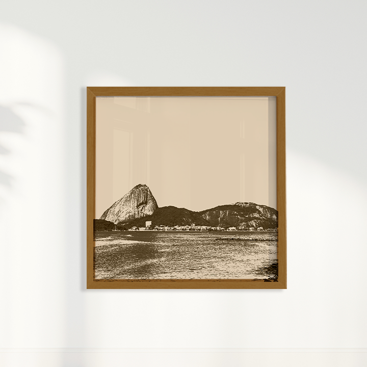 Quadro Rio de Janeiro em Tons Neutros por Larissa Heitmann