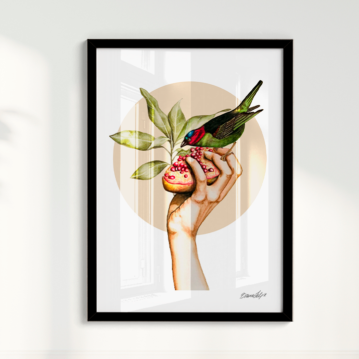 Quadro Romãs por Bruno Felipe