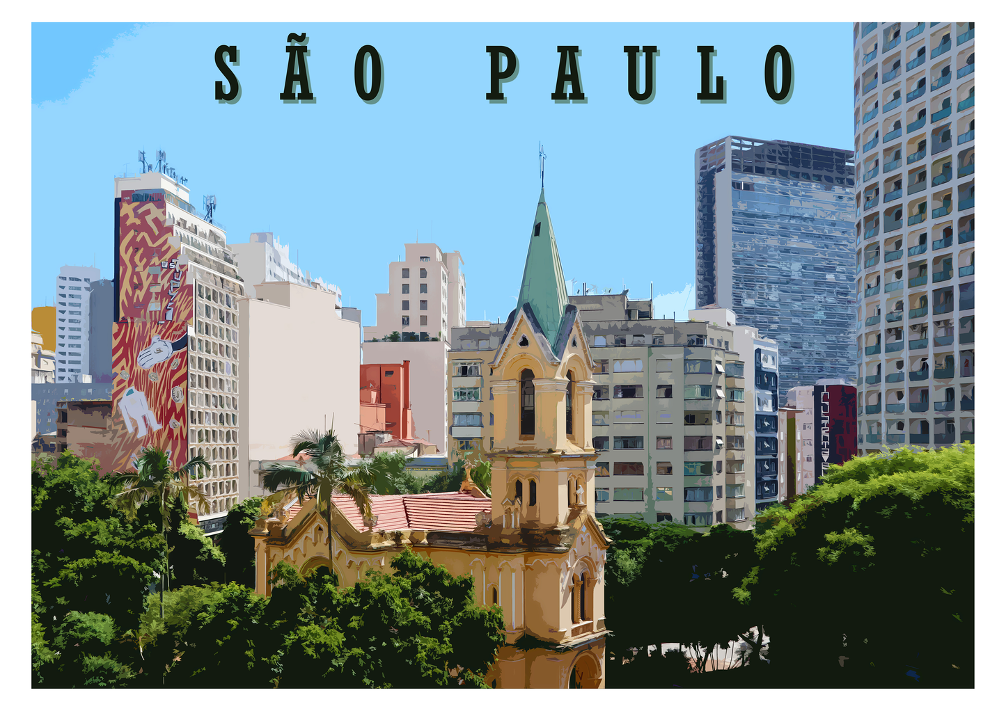 Quadro São Paulo por Angus Waddacor-McConill