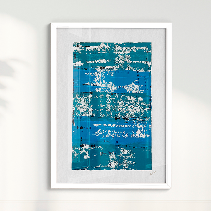 Quadro D.H.G Serie Azul III - Peça única