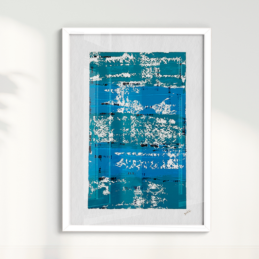 Quadro D.H.G Serie Azul III - Peça única