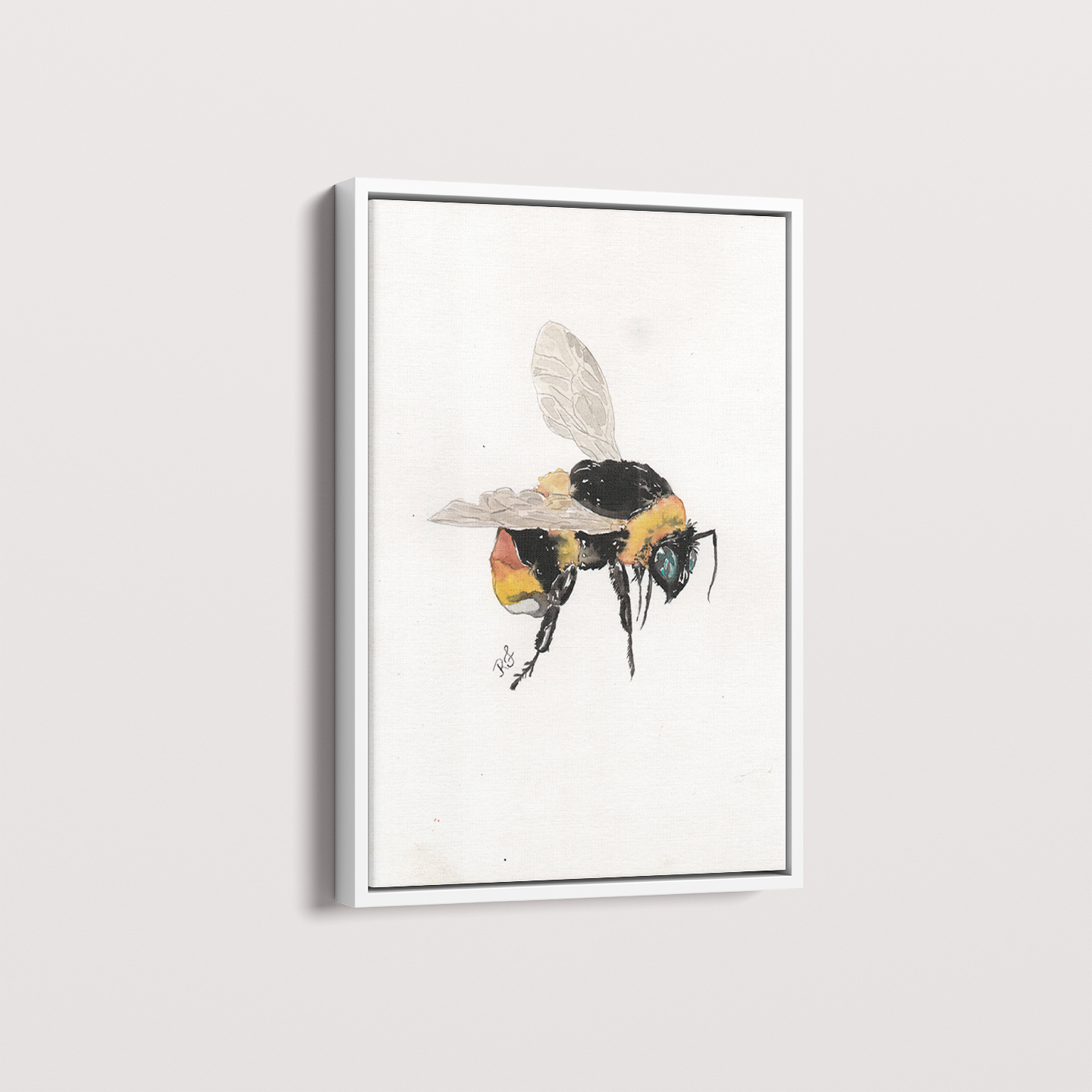 Quadro Abelha por aquarelando