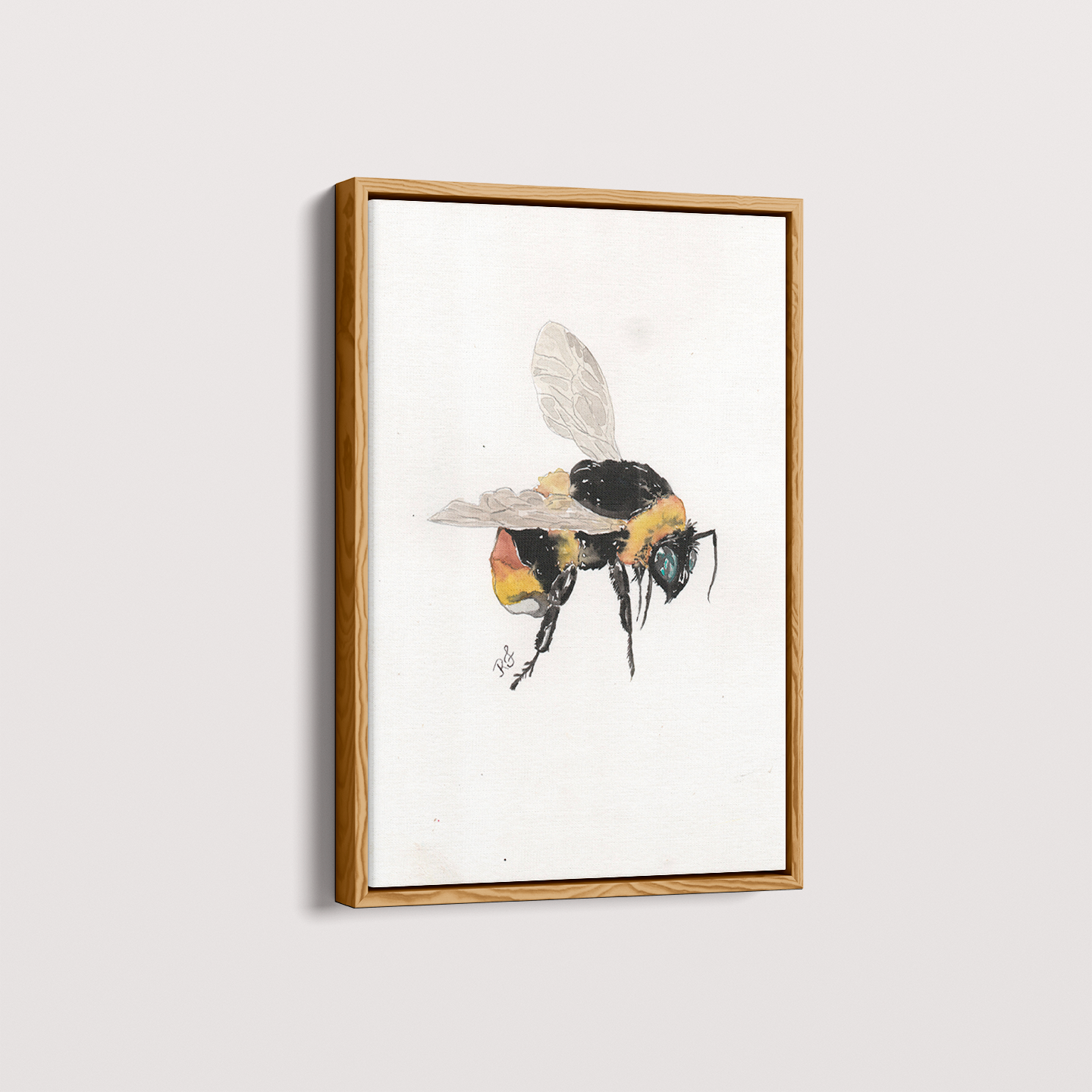 Quadro Abelha por aquarelando