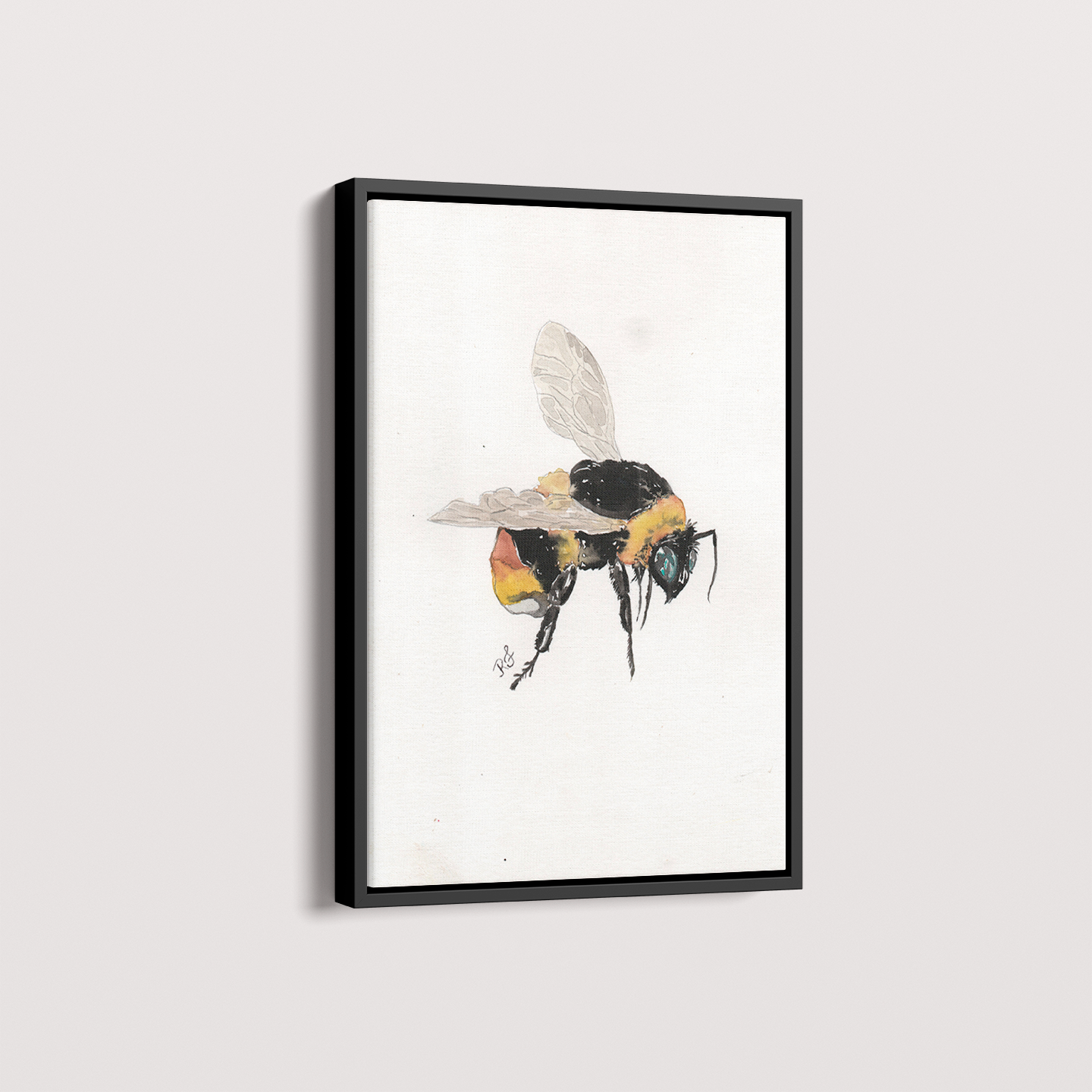 Quadro Abelha por aquarelando
