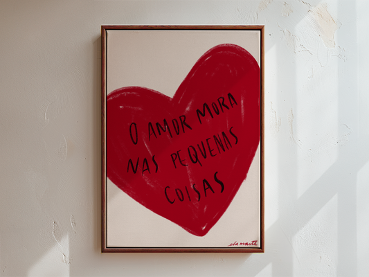 Quadro o Amor por Ela Marte