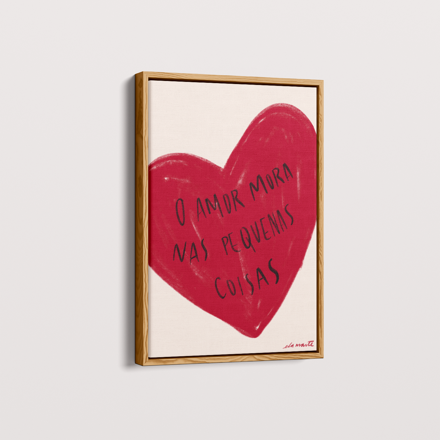 Quadro o Amor por Ela Marte