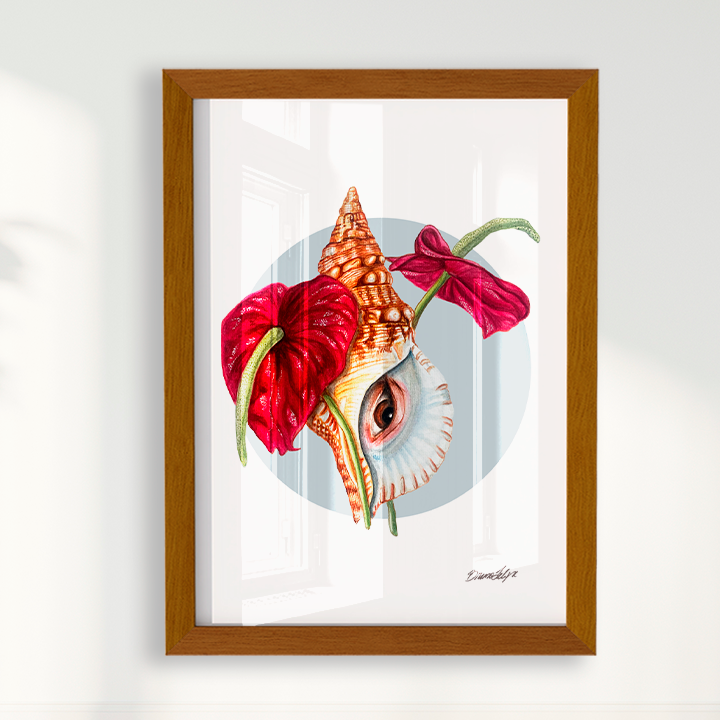 Quadro Antúrio por Bruno Felipe