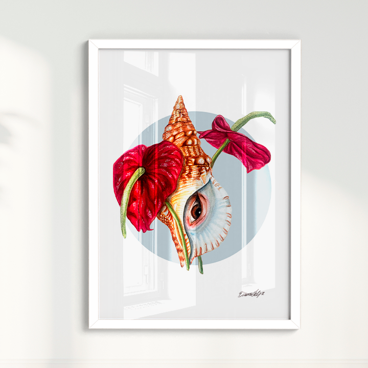 Quadro Antúrio por Bruno Felipe