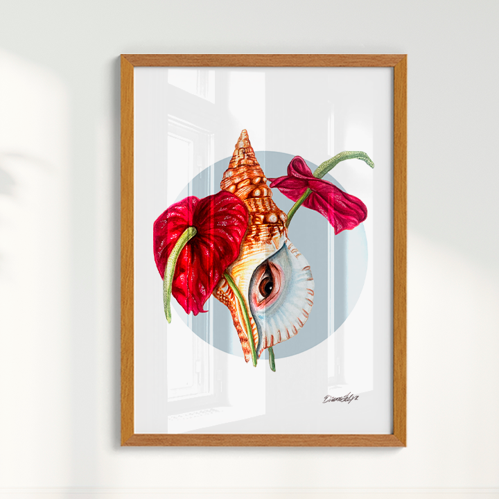 Quadro Antúrio por Bruno Felipe