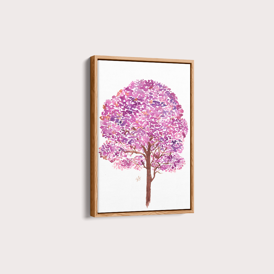 Quadro Ipê Roxo por Aquarelando