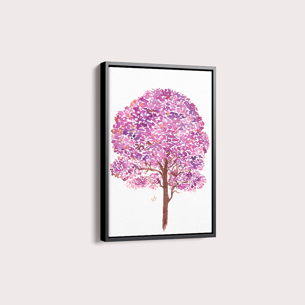 Quadro Ipê Roxo por Aquarelando