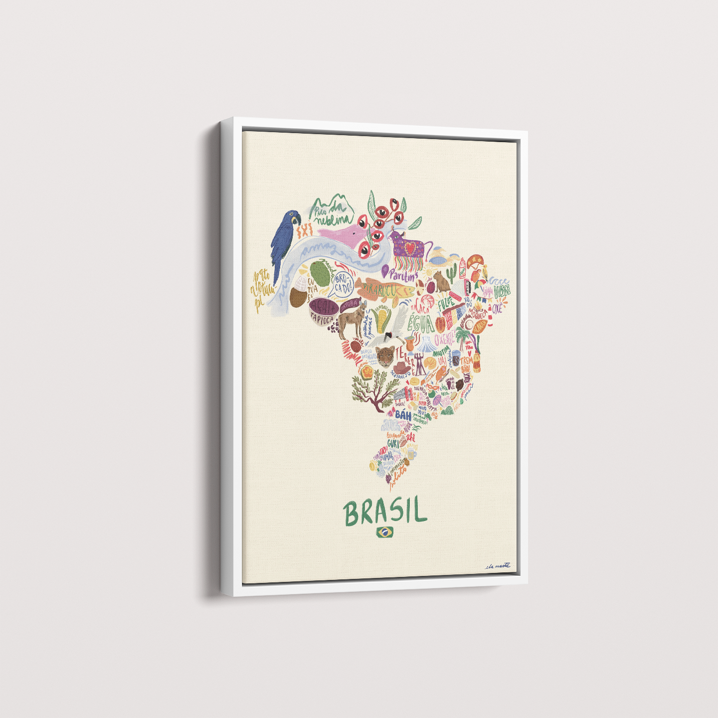 Quadro Brazil por Ela Marte