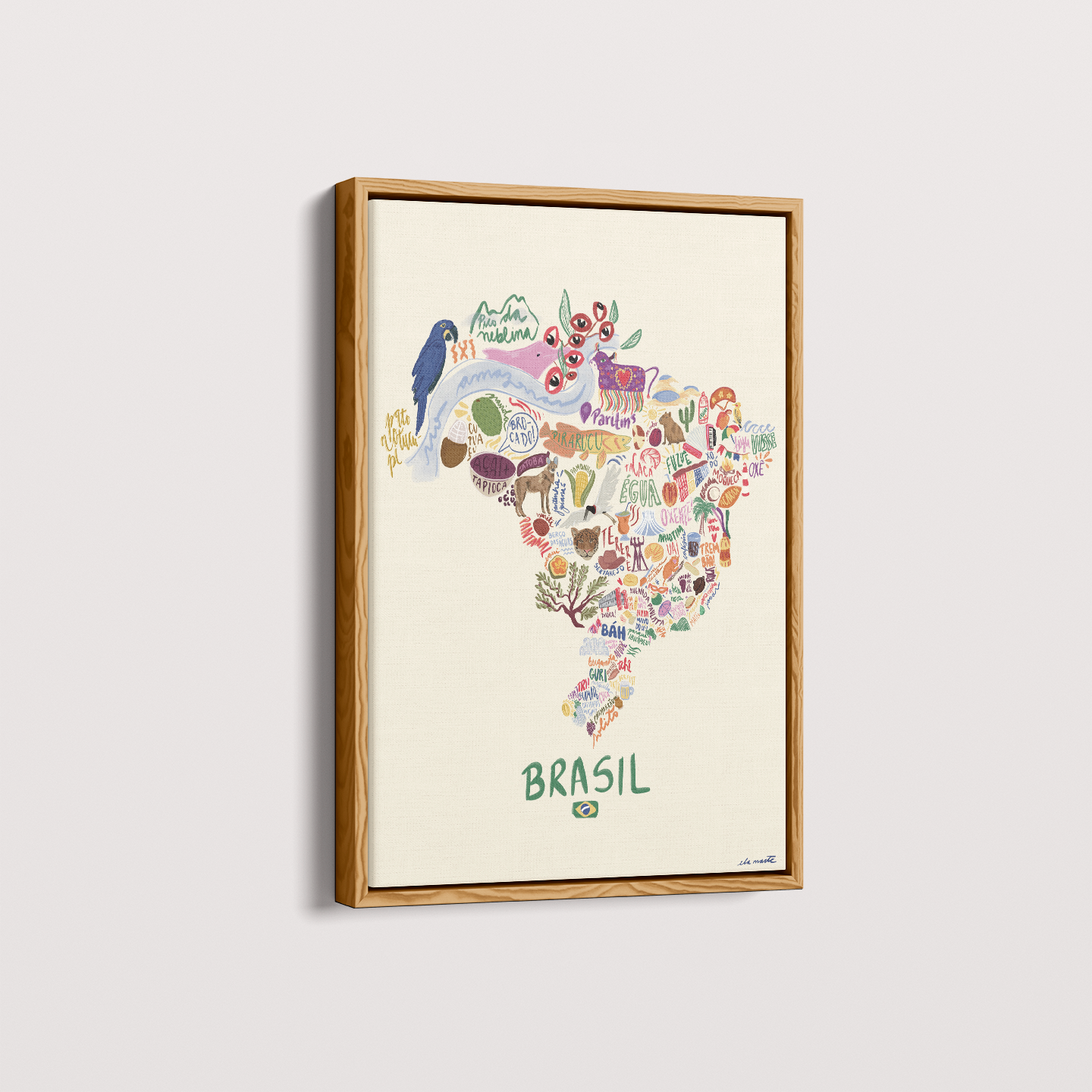 Quadro Brazil por Ela Marte