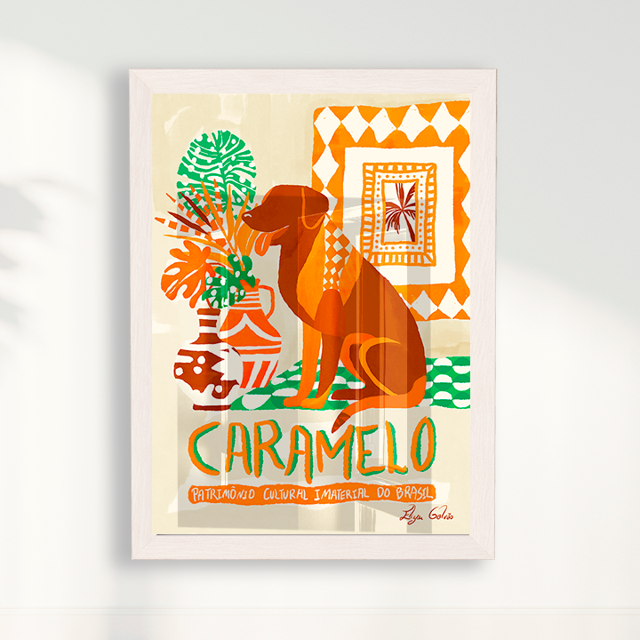 Quadro Cachorro caramelo por Elizeu Galvão