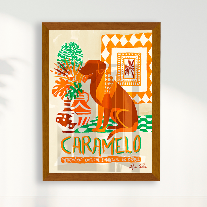 Quadro Cachorro caramelo por Elizeu Galvão