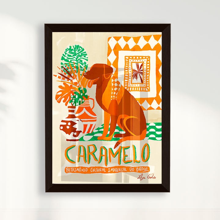 Quadro Cachorro caramelo por Elizeu Galvão