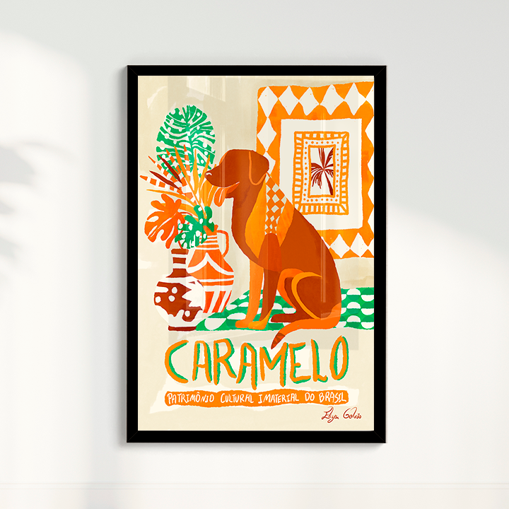 Quadro Cachorro caramelo por Elizeu Galvão