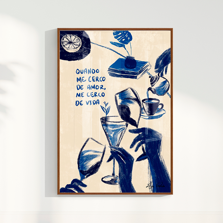 Quadro Me cerco de amor por Elizeu Galvão