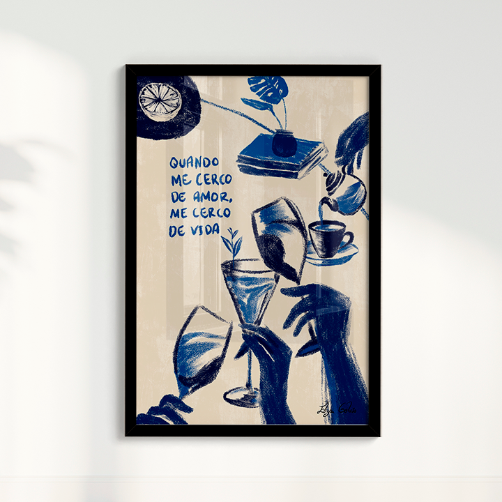 Quadro Me cerco de amor por Elizeu Galvão