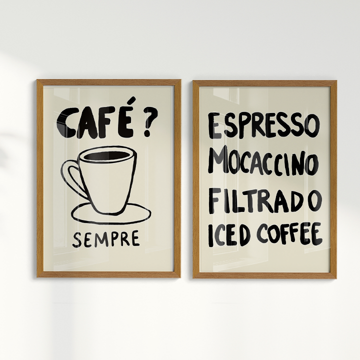 Composição de Quadros - Café? Sempre