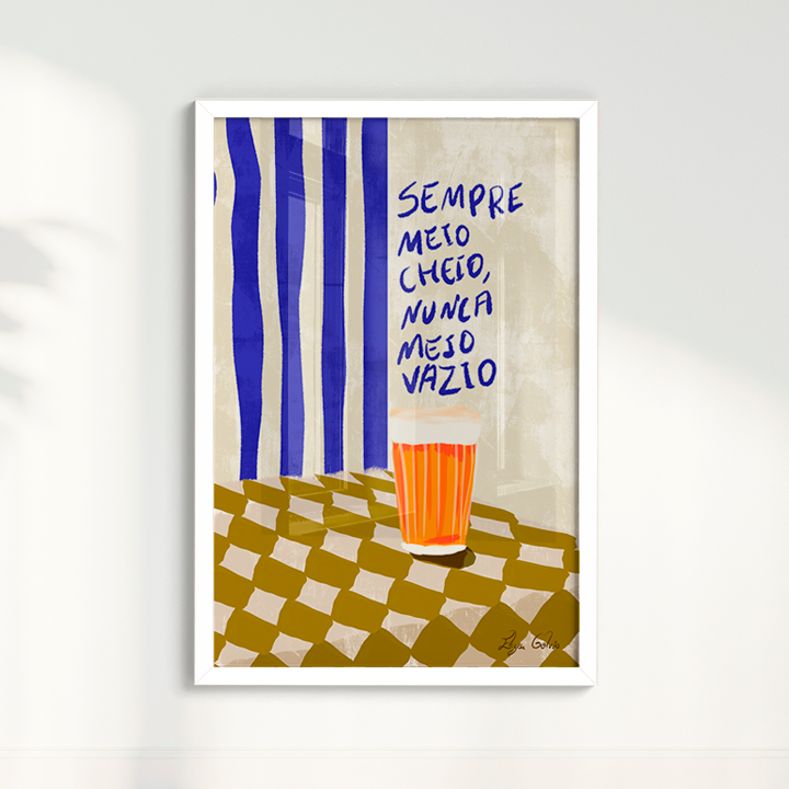 Quadro Sempre meio cheio por Elizeu Galvão