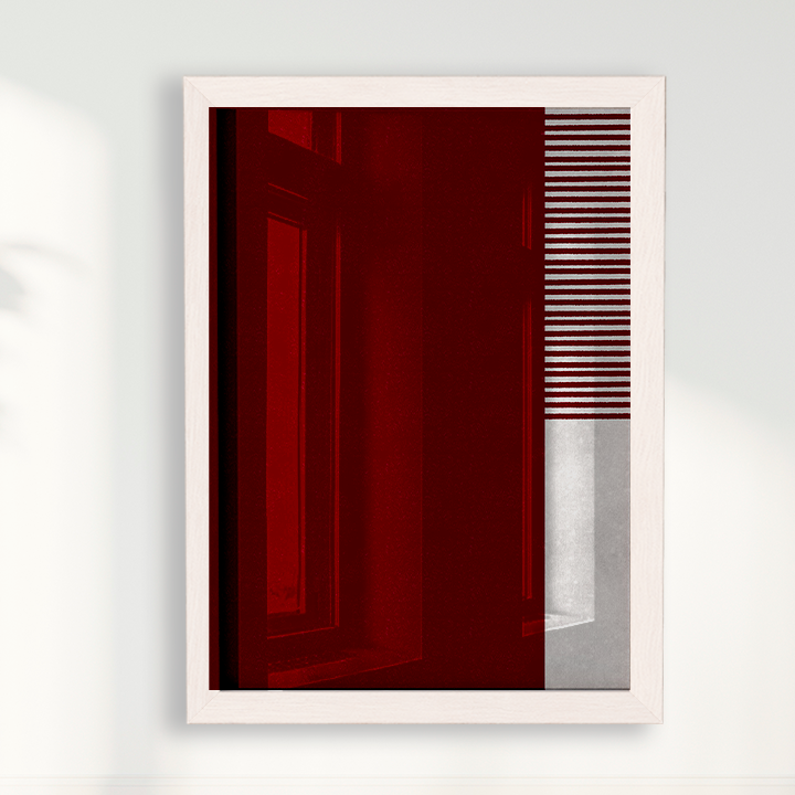 Quadro Ensaio II vinho por Nicole Romão