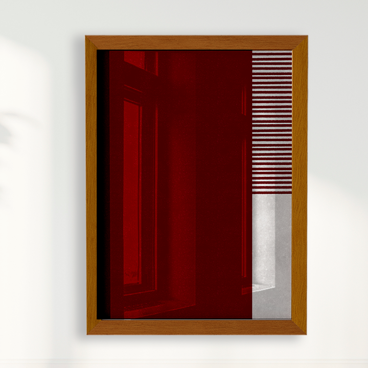 Quadro Ensaio II vinho por Nicole Romão