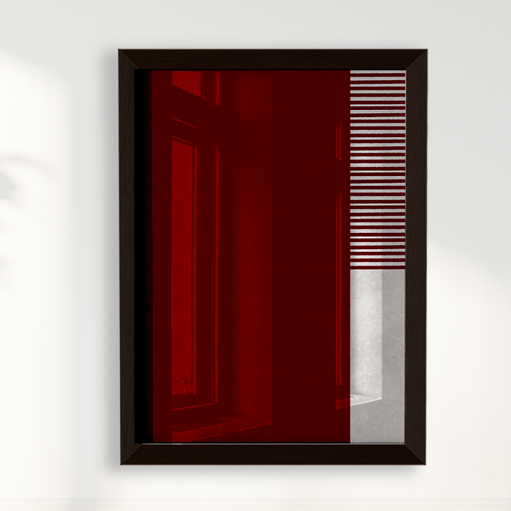 Quadro Ensaio II vinho por Nicole Romão