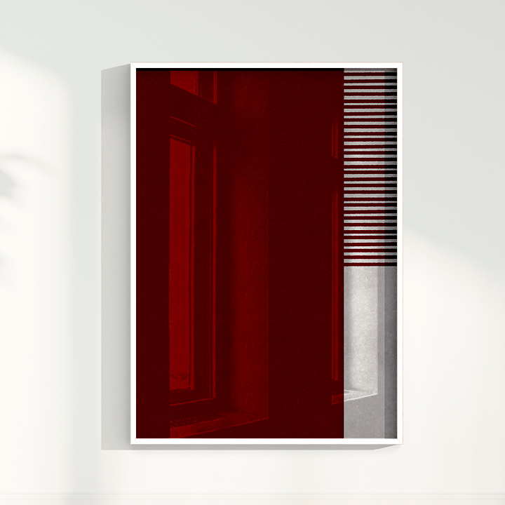 Quadro Ensaio II vinho por Nicole Romão