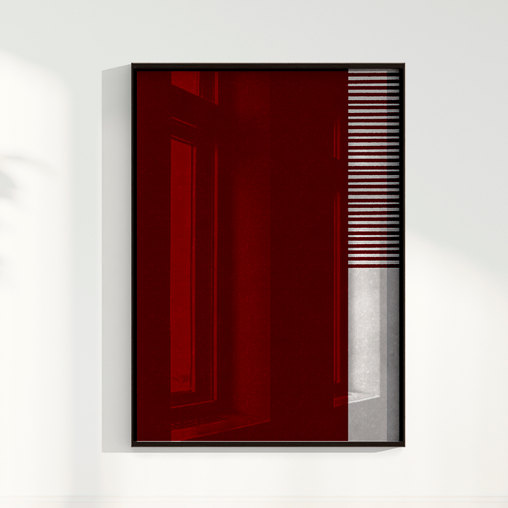 Quadro Ensaio II vinho por Nicole Romão
