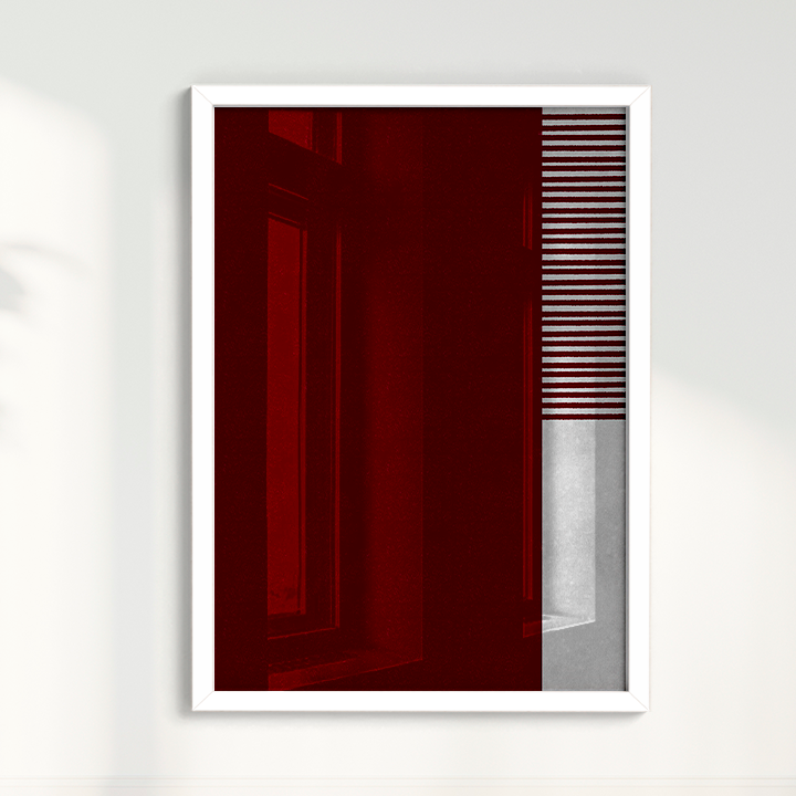 Quadro Ensaio II vinho por Nicole Romão