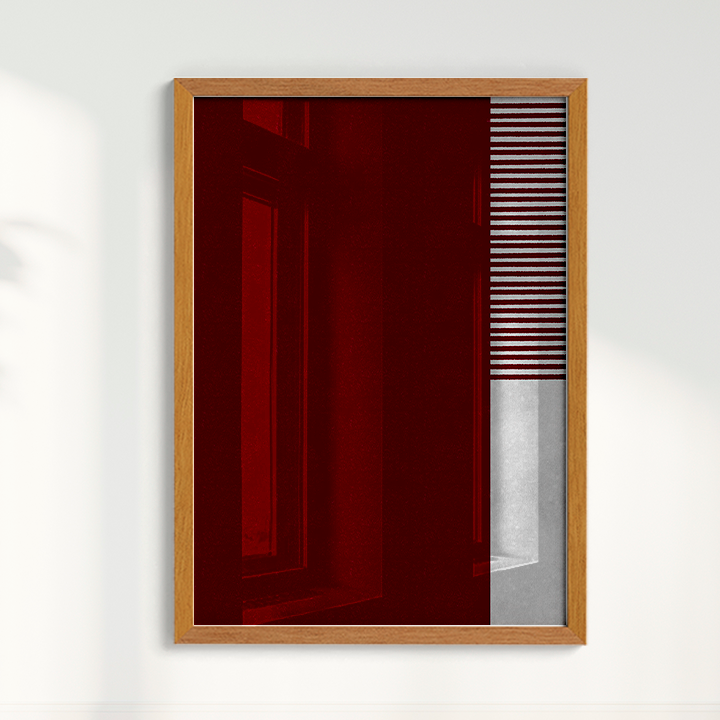 Quadro Ensaio II vinho por Nicole Romão