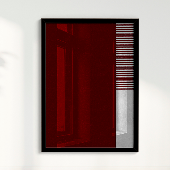 Quadro Ensaio II vinho por Nicole Romão