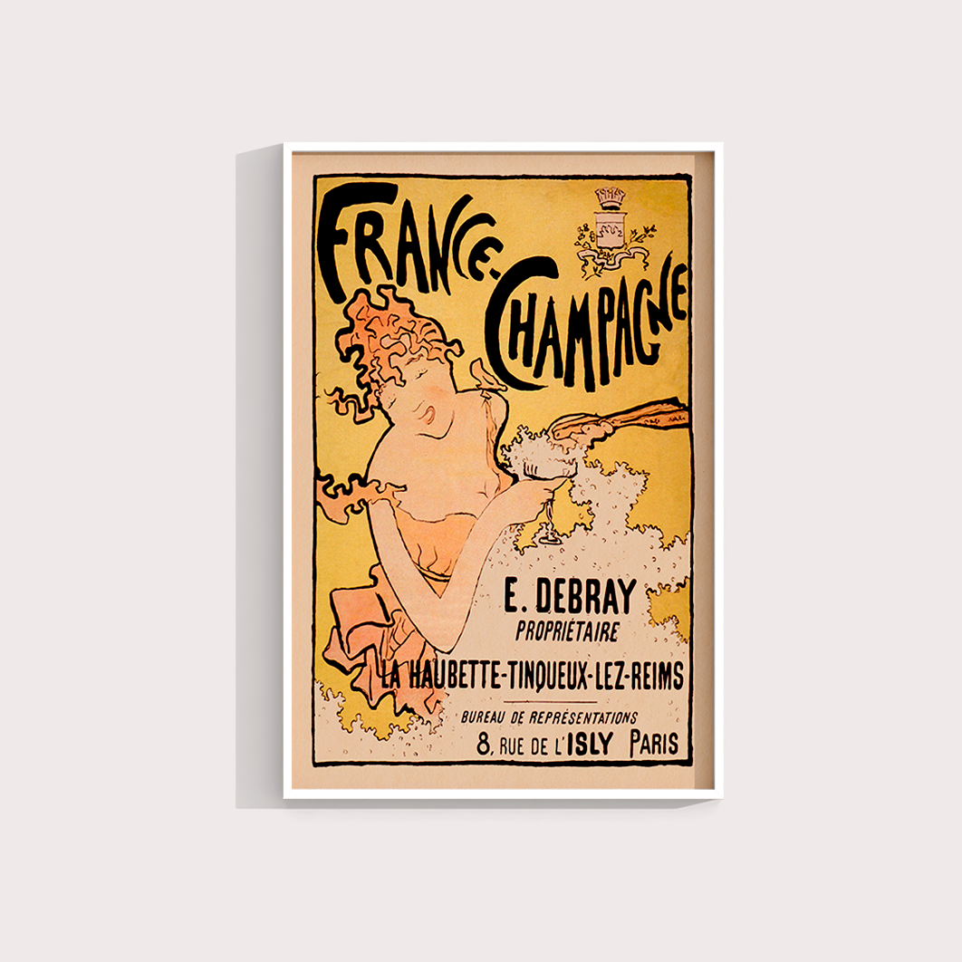 France-Champagne poster vintage - LARTESTUDIO