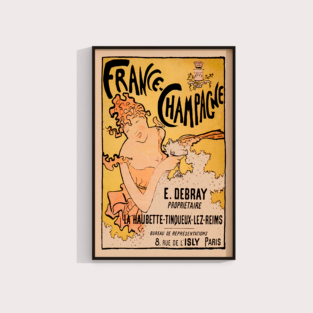 France-Champagne poster vintage - LARTESTUDIO