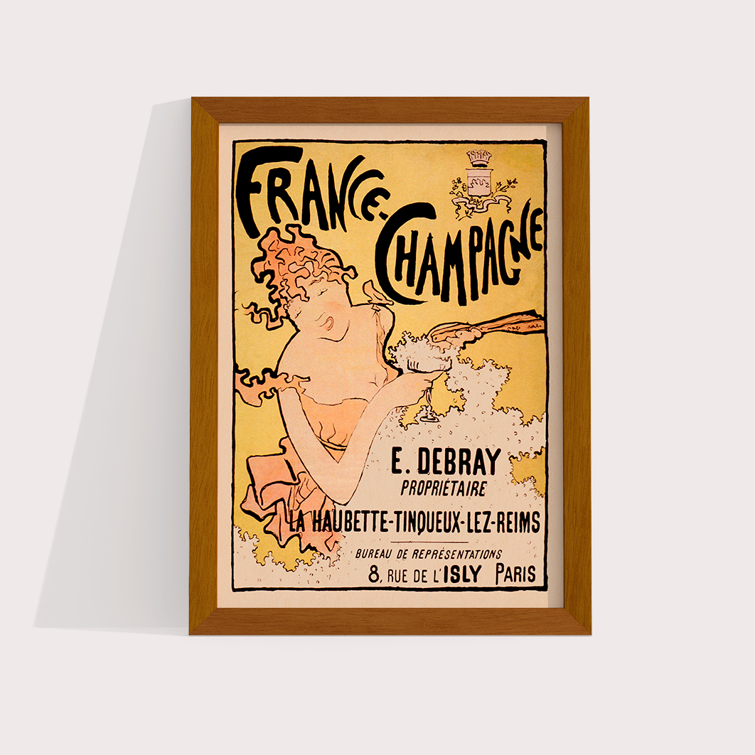 France-Champagne poster vintage - LARTESTUDIO
