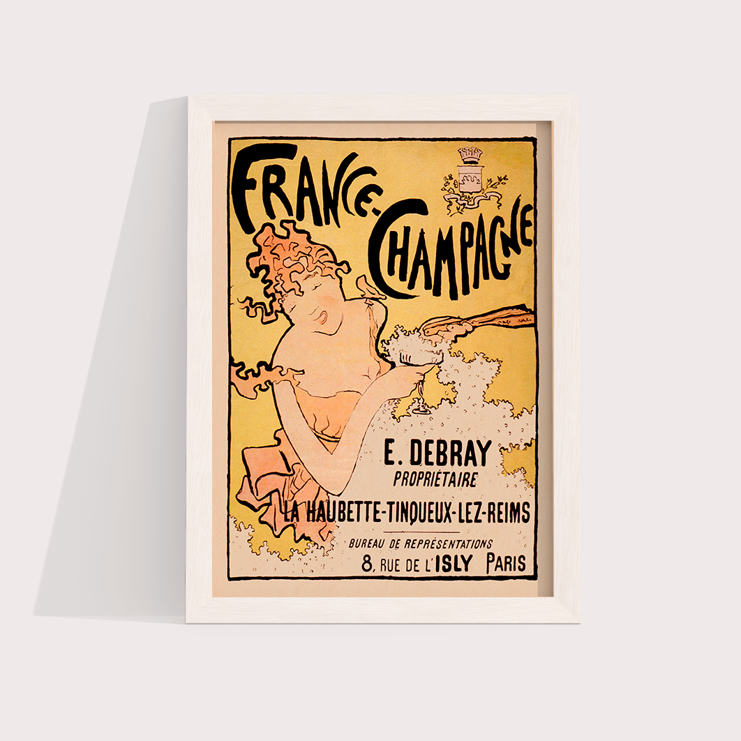 France-Champagne poster vintage - LARTESTUDIO
