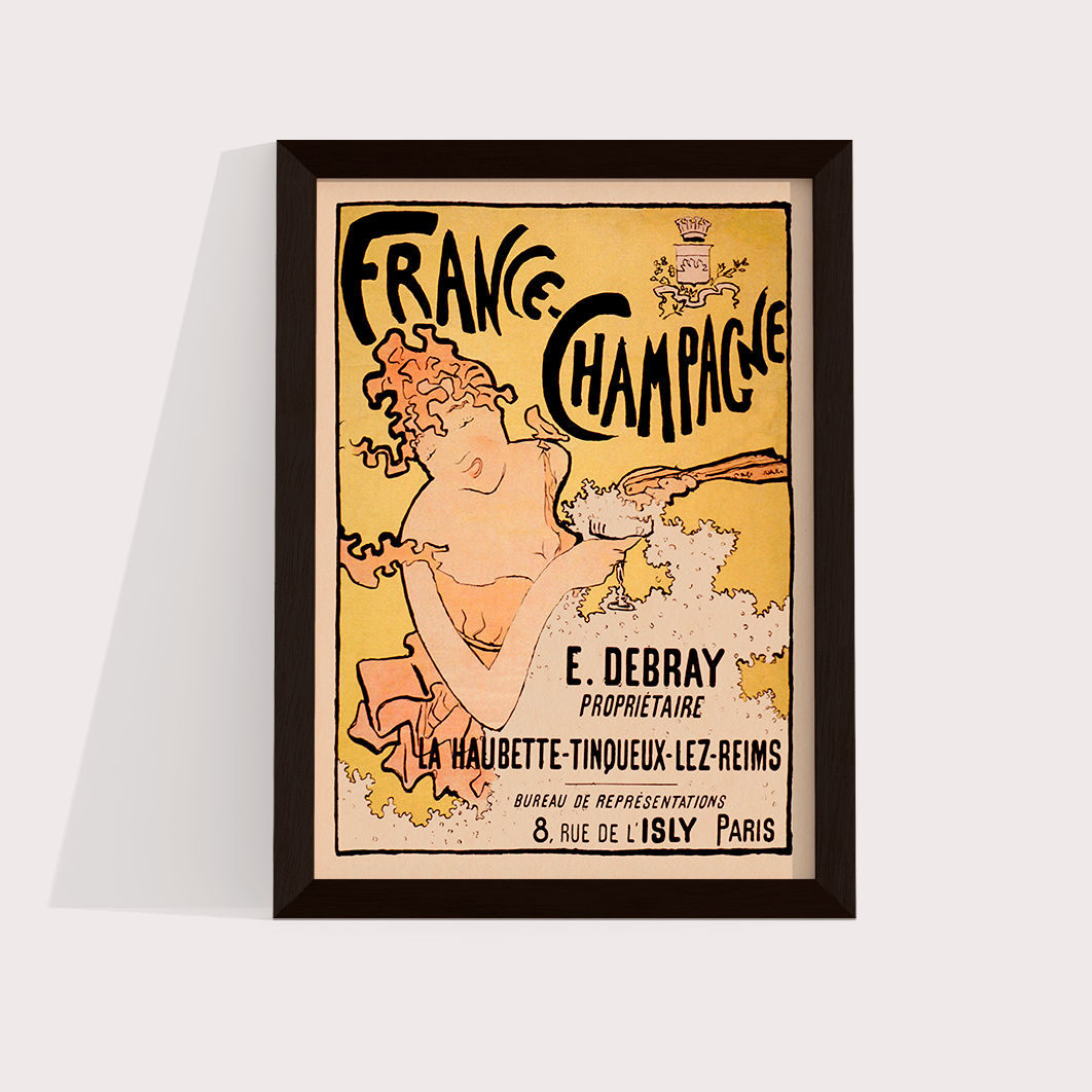 France-Champagne poster vintage - LARTESTUDIO