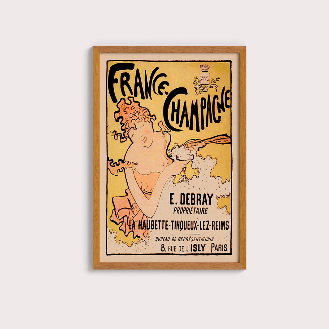 France-Champagne poster vintage - LARTESTUDIO
