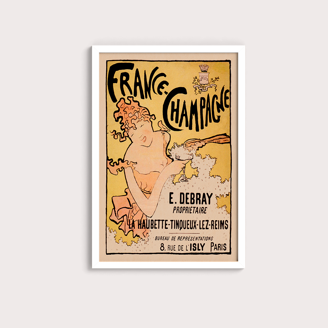 France-Champagne poster vintage - LARTESTUDIO