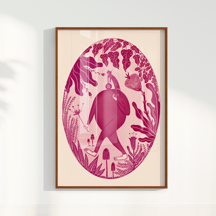 Quadro Gato Floresta por Camila da Lomba