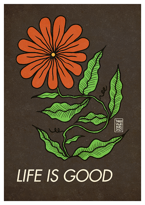 Quadro Flower II por Thiago Villas Boas