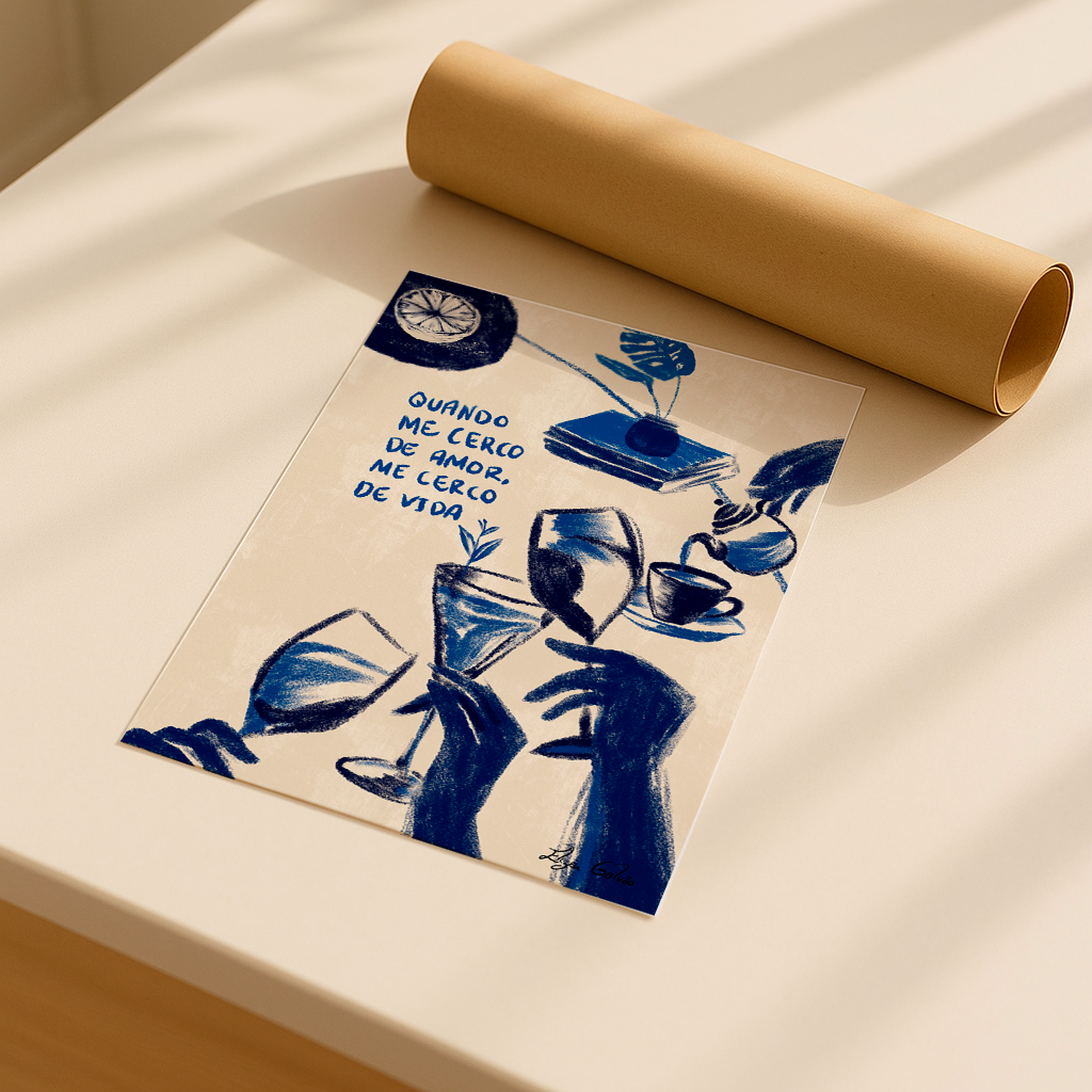 Print Me cerco de amor por Elizeu Galvão A4 pronta entrega